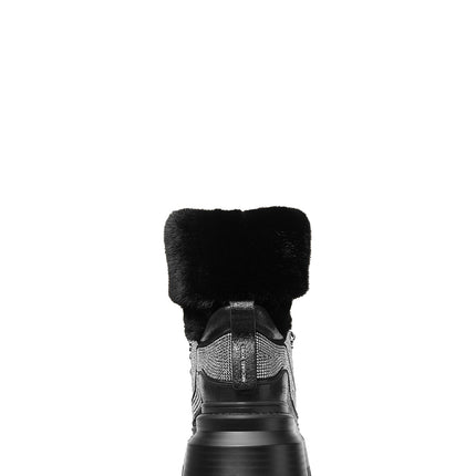 Michael Kors Women's Shiloh Embellished Mixed-Media Boot Black