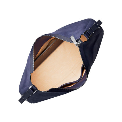 Michael Kors Women's Nolita Medium Nubuck Shoulder Bag Dress Blues/Silver