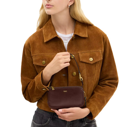 Coach Women's Plaza Bag 18 Brass/Maple