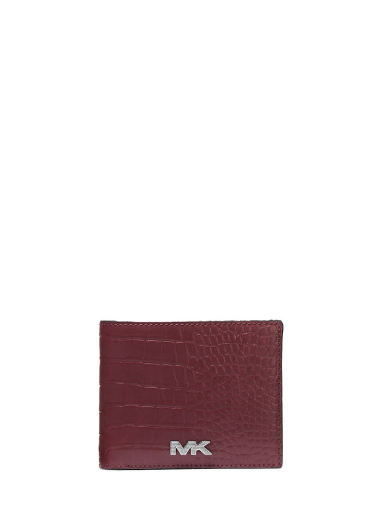 Michael Kors Men's Rivington Billfold Wallet With Passcase Oxblood