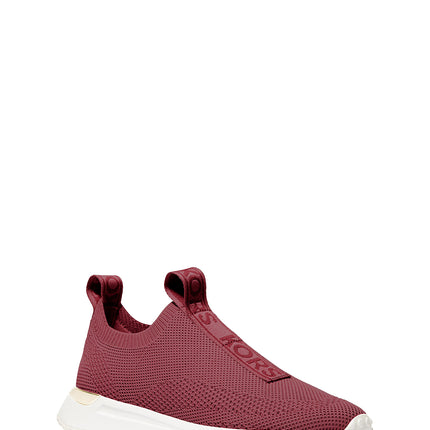 Michael Kors Women's Bodie Knit Slip-On Sneaker Deep Red