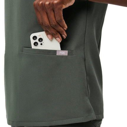 FIGS Women's Casma Three Pocket Scrub Top Moss