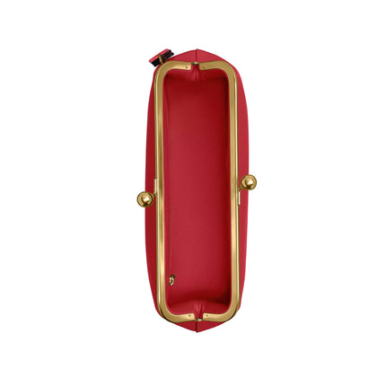 Coach Women's Kisslock Frame Bag 30 Brass/Poppy