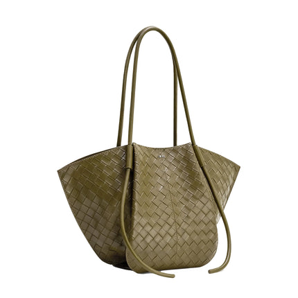 JW PEI Women's Nala Wide Weave Texture Tote Bag - Olive Green