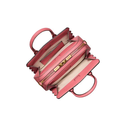 Michael Kors Women's Laila Extra-Small Pebbled Leather Convertible Crossbody Bag Light Berry Sabit