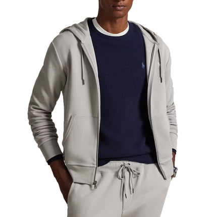 Polo Ralph Lauren Men's Double-Knit Full-Zip Hoodie Soft Grey