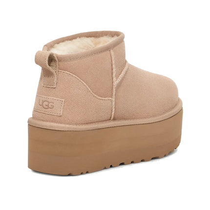 UGG Classic Ultra Mini Platform kadın botu, bej (sand) süet