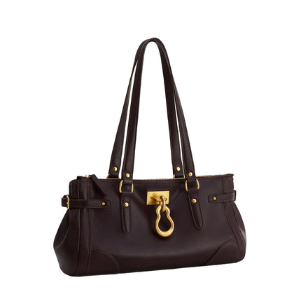 JW PEI Women's Yvette Elongated Tote Bag - Dark Brown