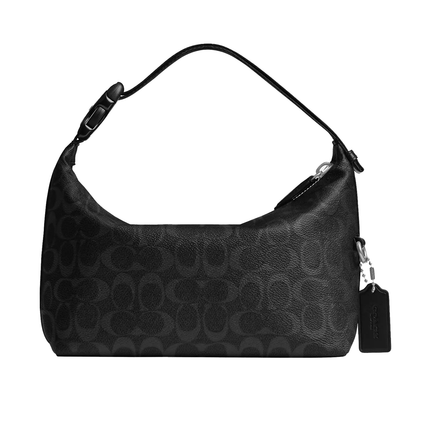 Coach Unisex Travel Kit With Speedclip In Signature Canvas Black Signature