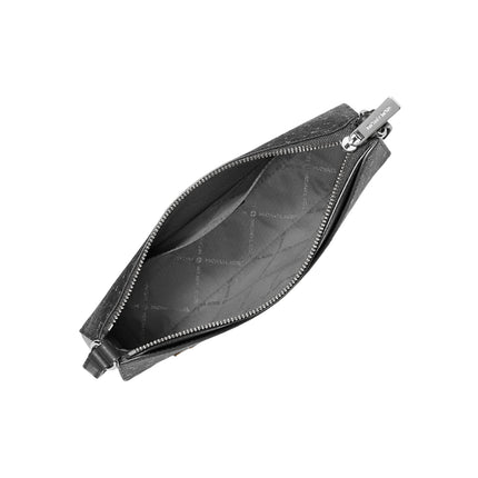 Michael Kors Women's Arden Medium Printed Signature Logo Crossbody Bag Black