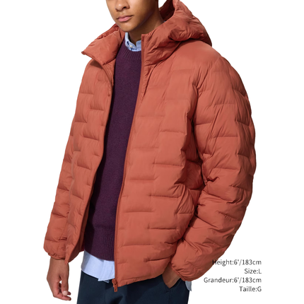 Uniqlo Men's Pufftech Parka 27 Orange