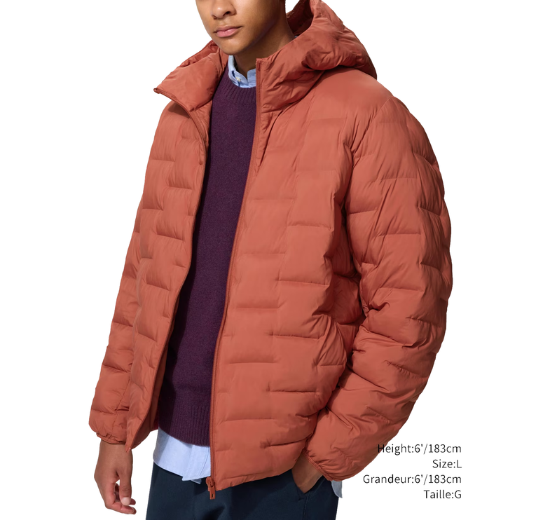 Uniqlo Men's Pufftech Parka 27 Orange