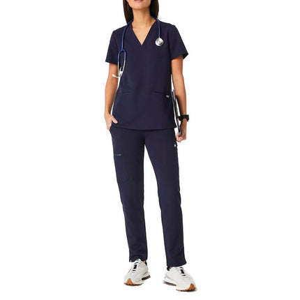 FIGS Women's Casma Three Pocket Scrub Top Navy