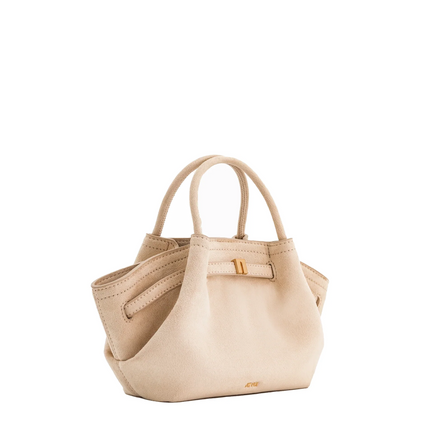 JW PEI Women's Hana Mini Faux Suede Tote Bag Off White/Gold