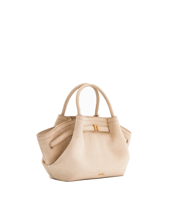 JW PEI Women's Hana Mini Faux Suede Tote Bag Off White/Gold