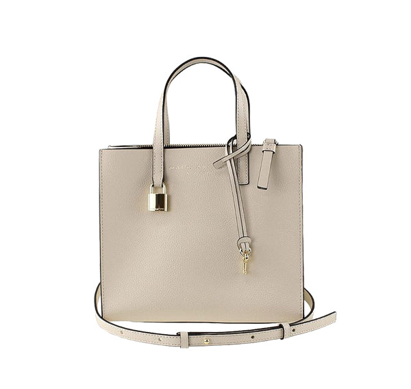 Marc Jacobs Women's Mini Grind Leather Tote Marshmallow