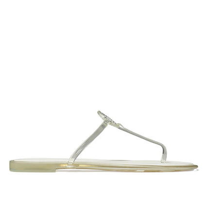 Tory Burch Women's Mini Miller Jelly Sandal Clear/Silver