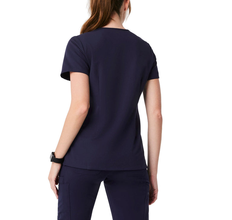 FIGS Women's Catarina One Pocket Scrub Top Navy