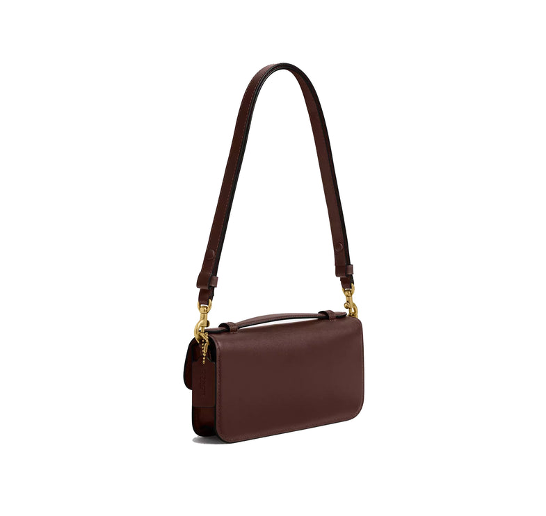 Coach Women's New York Elora Top Handle Crossbody Bag Brass/Maple