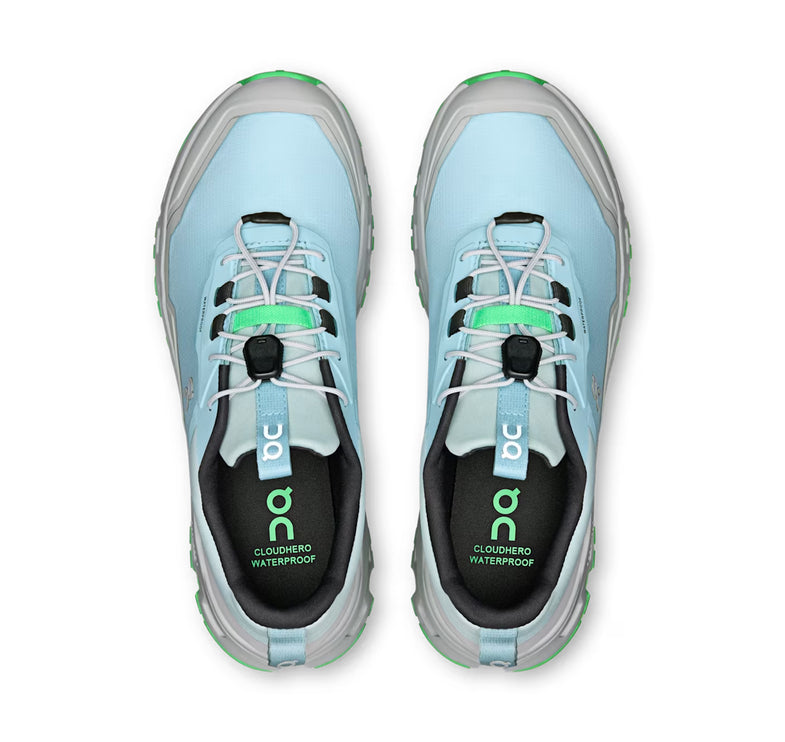 ON Big Kid's Cloudhero Waterproof Topaz/Glacier