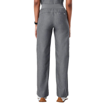 FIGS Women's High Waisted Isabel Wide Leg Scrub Pants Graphite