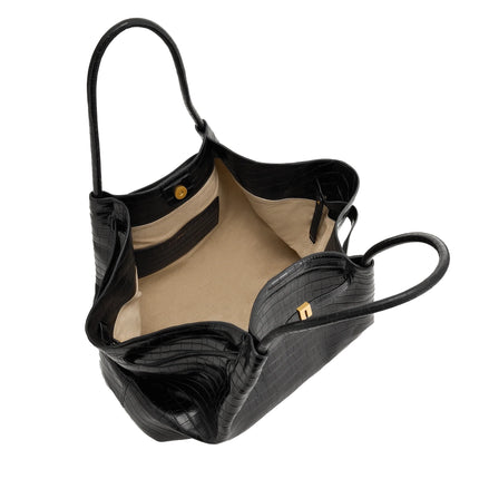 JW PEI Women's Hana Large Tote Bag - Black Croc