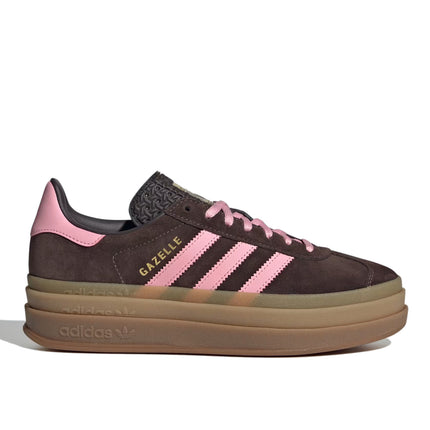 Adidas Women's Gazelle Bold Aurora Coffee/Light Pink/Gold Metallic IH6786