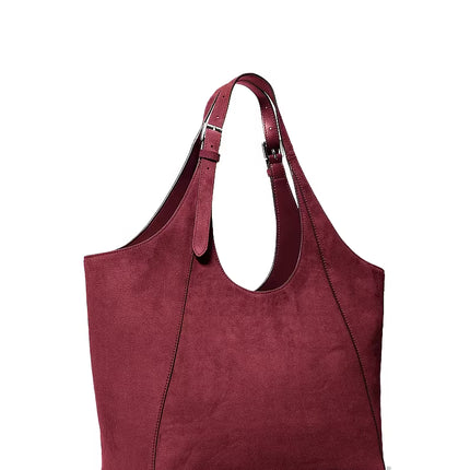 Michael Kors Women's Bernie Large Tote Bag Maroon