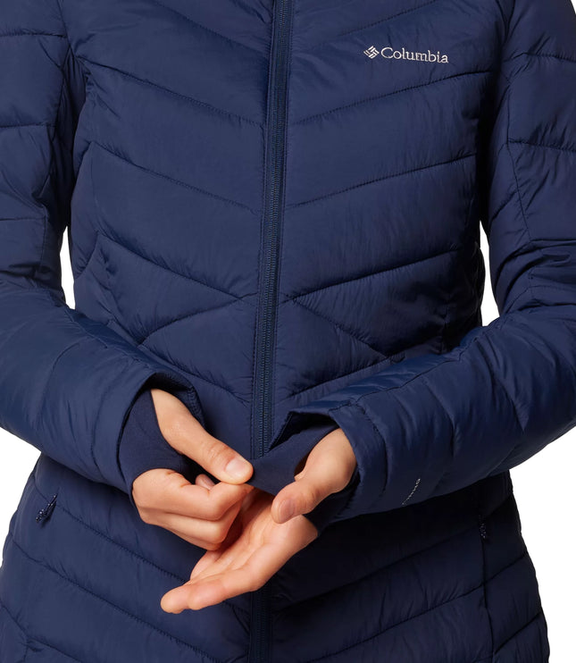 Columbia Women's Joy Peak II Mid Hooded Jacket Collegiate Navy