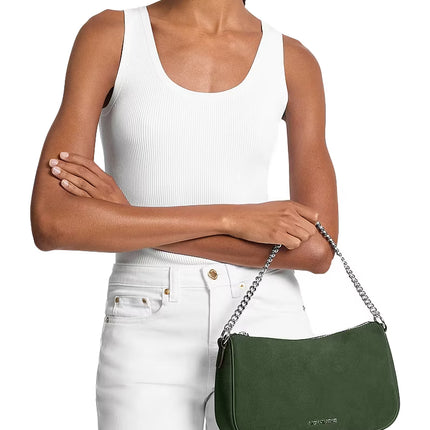 Michael Kors Women's Carmela Medium Convertible Pochette Amazon Green