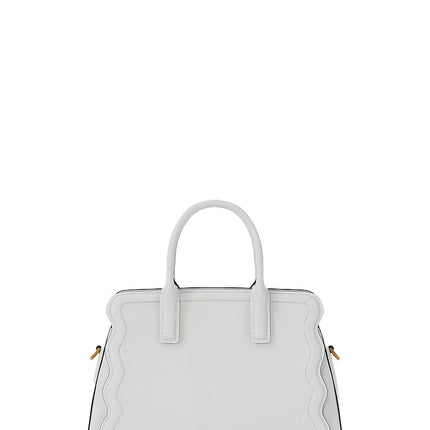 Michael Kors Women's Laila Extra-Small Pebbled Leather Convertible Crossbody Bag Eggshell