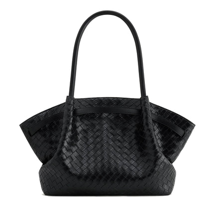 JW PEI Women's Hana Large Weave Texture Tote Bag - Black