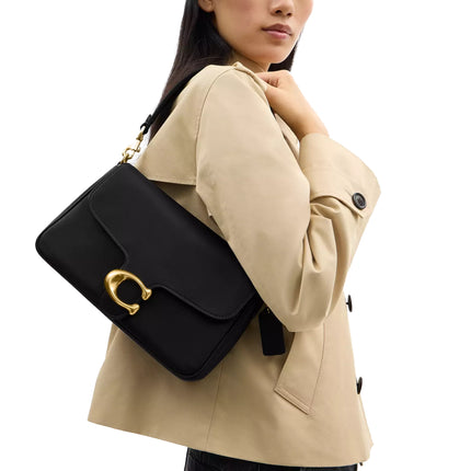 Coach Women's Soft Tabby Shoulder Bag Brass/Black