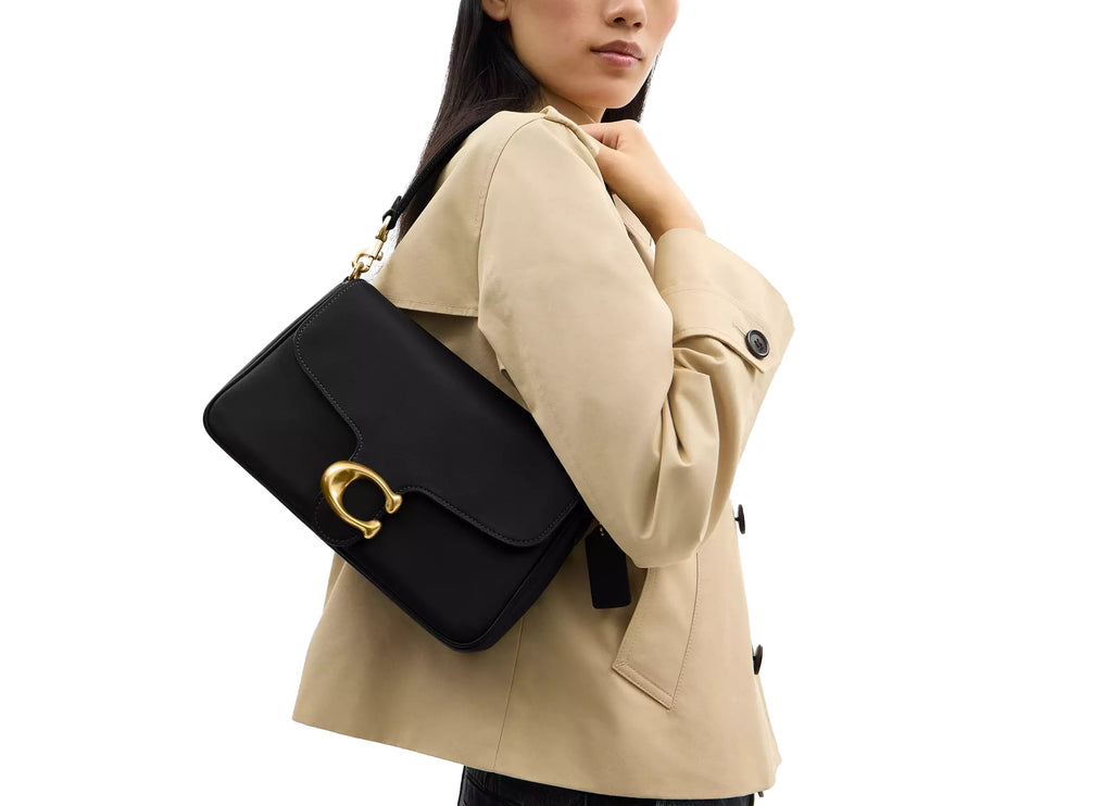 Coach Women's Soft Tabby Shoulder Bag Brass/Black