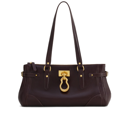 JW PEI Women's Yvette Elongated Tote Bag - Dark Brown