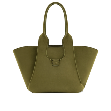 JW PEI Women's Cara Faux Suede Tote Bag - Dark Olive
