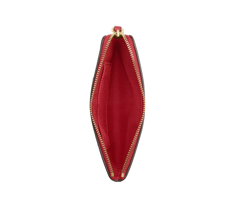 Coach Women's Corner Zip Wristlet Gold/Poppy