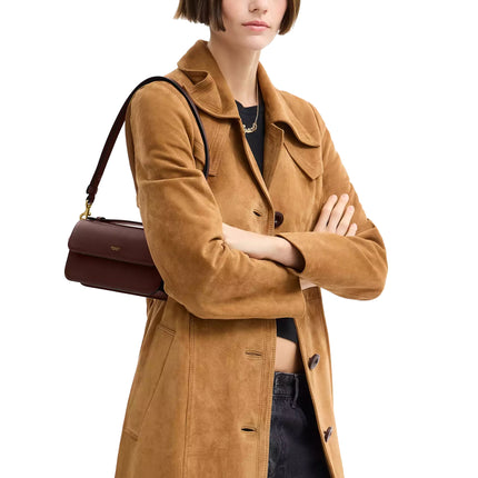 Coach Women's New York Elora Top Handle Crossbody Bag Brass/Maple