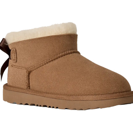UGG Big Kids' Ultra Mini Bailey Bow Chestnut