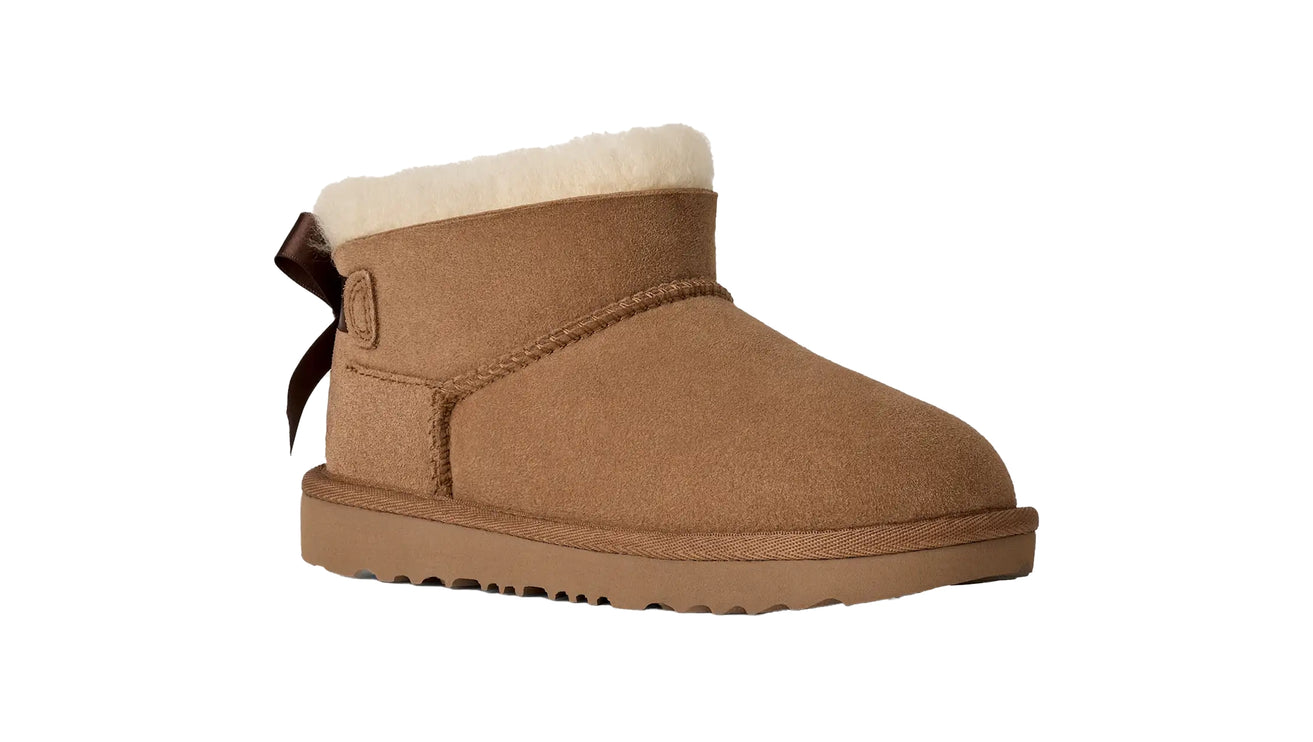 UGG Big Kids' Ultra Mini Bailey Bow Chestnut