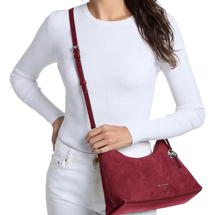 Michael Kors Women's Sammy Medium Convertible Shoulder Bag Maroon