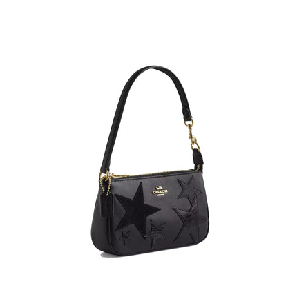 Coach Women's Nolita 19 With Star Patchwork Gold/Black Multi