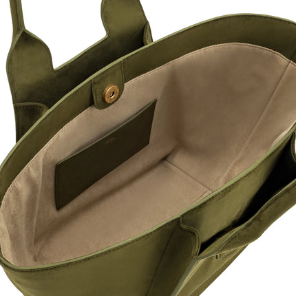 JW PEI Women's Cara Faux Suede Tote Bag - Dark Olive