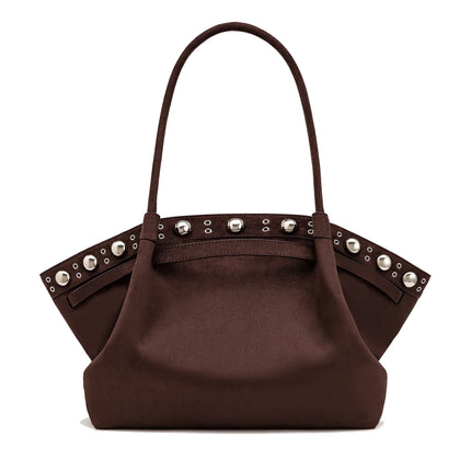 JW PEI Women's Hana Large Faux Suede Tote Bag - Deep Brown