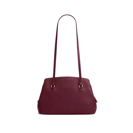 Coach Women's Elise Shoulder Bag Gold/Dark Cherry