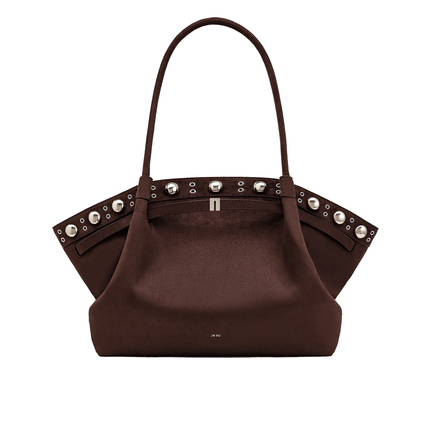 JW PEI Women's Hana Large Faux Suede Tote Bag - Deep Brown