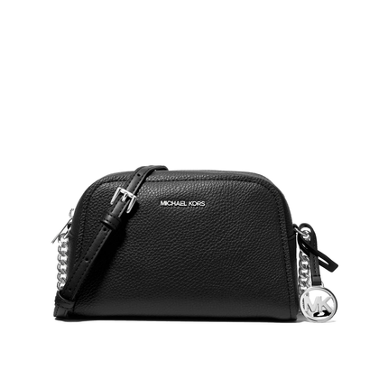 Michael Kors Women's Ashton Extra-Small Camera Crossbody Bag Black/Silver