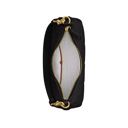 Coach Women's Juliet Shoulder Bag 25 With Quilting Brass/Black