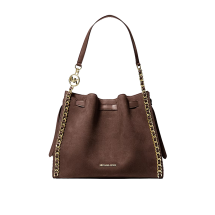 Michael Kors Women's Mina Large Chain Shoulder Bag Nutmeg