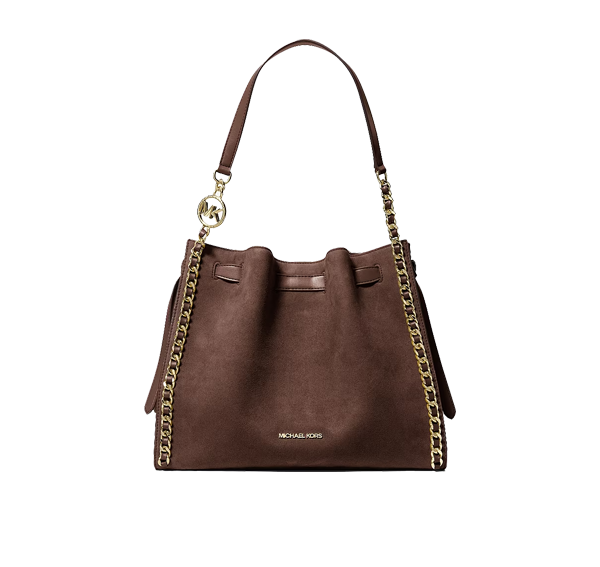Michael Kors Women's Mina Large Chain Shoulder Bag Nutmeg